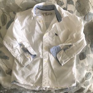 Boys white Oxford button down